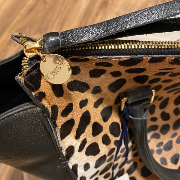 Clare V Leopard Sandrine Bag - Picture 9 of 10